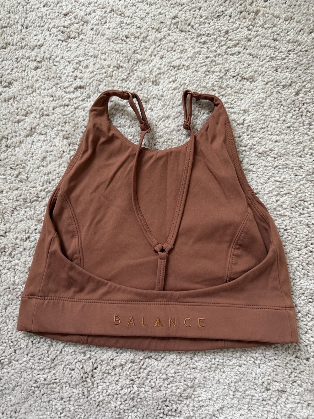 Balance Rust Brown Supportive Sports Bra